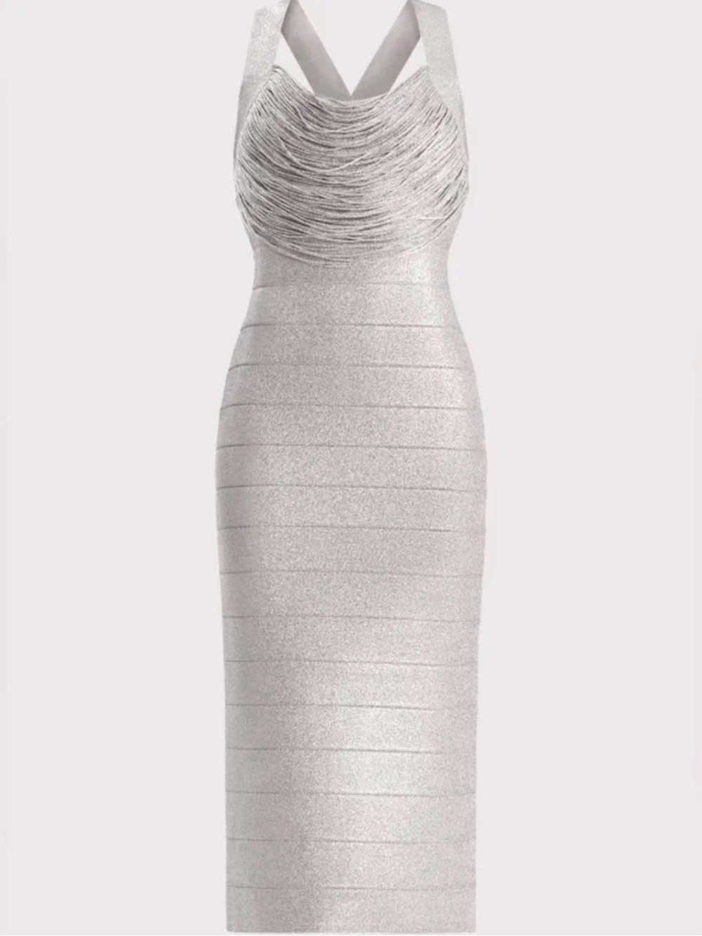 AUTHENTIC Hervé Léger
Disco Knit bandage midi dress